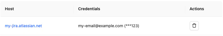 Domains list example